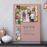 6フォトコラージュ愛ハピネス家族ピンクマルーン フェイクキャンバスプリント<br><div class="desc">写真パーソナライズされたキャンバス6枚の自分の写真。写真は大きな風景の写真として表示され、5ポートレート写真のフォトストリップと少し重なっている。三つの意味のある読言葉... 愛の幸福の家族。このデザインは、ピンク、マルーンレッドおよびブルーグレーのカラーパレットとトレンディータイプライターのスタイルタイポグラフィの組み合わせ予測できなを有する。詳しいサイズやデザインは当店を見て下さい。</div>