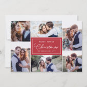 6フォトコラージュ新婚メリー者が赤と結婚 シーズンカード (正面)