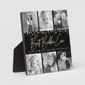 6フォトコラージュ最高のバビーEver Black金ゴールドスクリプト フォトプラーク (正面)