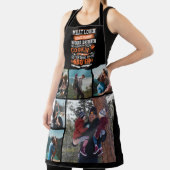 6フォトコラージュ父の日おもしろいバーベキューを実行 エプロン (インサイチュ)