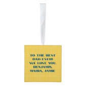 6フォトコラージュ父の日の誕生日クリスマス キューブオーナメント (右)