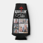 6フォトコラージュ父の日グリリン&チリン ボトルクーラー (正面)