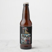 6フォトコラージュ父の日グリルタイおもしろいマーBBQ ビールラベル (正面)