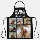 6フォトコラージュ父の日グリルファーザーBBQ エプロン (正面)