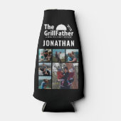6フォトコラージュ父の日グリルファーザーBBQ ボトルクーラー (正面)