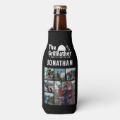 6フォトコラージュ父の日グリルファーザーBBQ ボトルクーラー (ボトル正面)