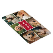 6フォトコラージュ私のファンシャイン |レッドペット マグネット (右側)