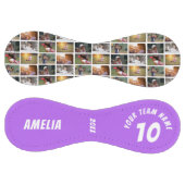 6フォトコラージュ紫プレイヤー番号チーム名 ソフトボール (パネル)