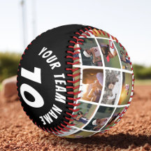 6フォトコラージュ黒プレイヤー番号チーム名