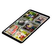 6フォトコラージュ黒自分の冷蔵庫を作成 マグネット (左側)