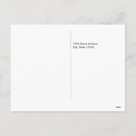 6フォトコラージュ – クリスマスシャルボード シーズンポストカード (裏面)