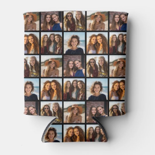 6フォトコラージュ – パターン全体 缶クーラー (正面)