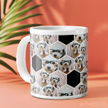 6フォトコラージュ – 六角パタファンキーーン ジャンボコーヒーマグカップ<br><div class="desc">正方形の写真は最高のこのテンプレートで動作。このお気に入りのおもしろいテンプレートに写真を追加するこのグリッドには、正方形の写真や任意の写真を使用できる。</div>