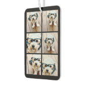 6フォトコラージュ – 積み上げグリッドブラック カーエアーフレッシュナー (左)