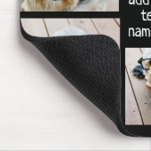 6フォトコラージュ – 背景色を変更できる マウスパッド (コーナー)