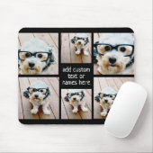 6フォトコラージュ – 背景色を変更できる マウスパッド (マウス)