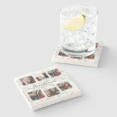 6フォトコラージュAuntyファミモダンリエレガント ストーンコースター (横)