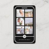 6フォトコラージュInstagramミニマ食べ物を与えリモダンリスト 名刺 (正面)