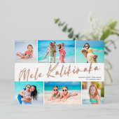 6フォトコラージュMelle Kalikimaka 箔シーズンカード (立ち正面)