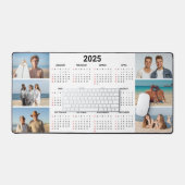6フォトコラージュUS 2025年At A Glance Calendar デスクマット (キーボード&マウス)