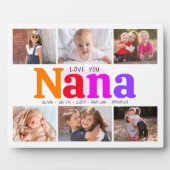 6フォトコラージラブユー奈カラフルはっきりしたモダン フォトプラーク (正面)