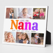 6フォトコラージラブユー奈カラフルはっきりしたモダン フォトプラーク (側面)