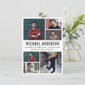 6フォトシャルボード卒業パーティー発表 招待状 (スタンド正面)