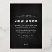 6フォトシャルボード卒業パーティー 箔招待状 (裏面)