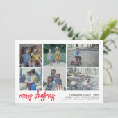 6フォトスクリプトメリークリスマス – 白縁ど瓦 シーズンカード (スタンド正面)