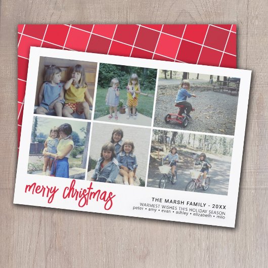 6フォトスクリプトメリークリスマス – 白縁ど瓦 シーズンカード