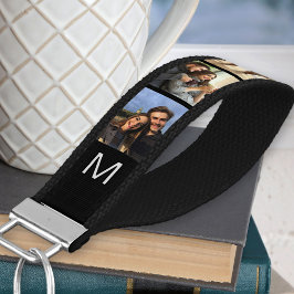 6フォトスモノグラムのトリップコラージュ リストバンドキーホルダー