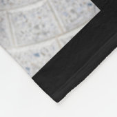 6フォトド最高のッグパパエバーコラージュ白黒  フリースブランケット (角)