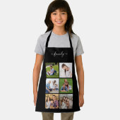 6フォトパーソナライズされたコラージュ家族、カスタム文字 エプロン (インサイチュ)