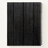 6フォトパーソナライズされたコラージュ家族、カスタム文字 ノートブック (裏面)