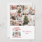 6フォトピンクのナツクラッカークリスマスワンダーランドグローブ シーズンカード (正面)