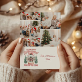 6フォトピンクのナツクラッカークリスマスワンダーランドグローブ シーズンカード