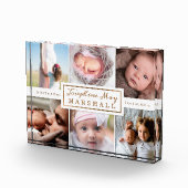 6フォトフレームコラージュ生まれたばかりのベビー フォトブロック (右)