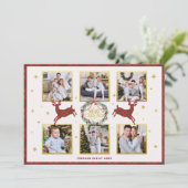 6フォトプレイドトインデアクリスマスホリデーカード シーズンカード (スタンド正面)