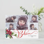 6フォトポイエレガントンセチア信じ シーズンカード (スタンド正面)