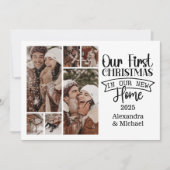 6フォトミニマリストクリスマスファーストホーム シーズンカード (正面)