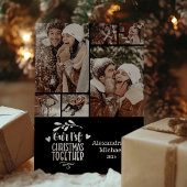 6フォトミニマル初めてのクリスマスを一緒に シーズンカード