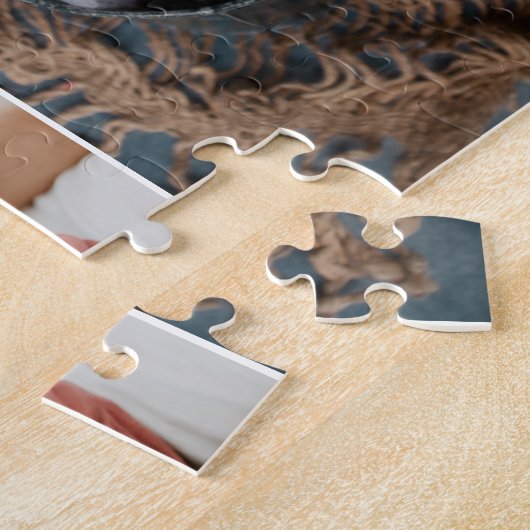 6フォトモダンコラージグリッド生まれたばかりのベビー誕生アン ジグソーパズル (側面)