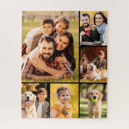 6フォトユニークコラージミニマルシンプルリスト ジグソーパズル