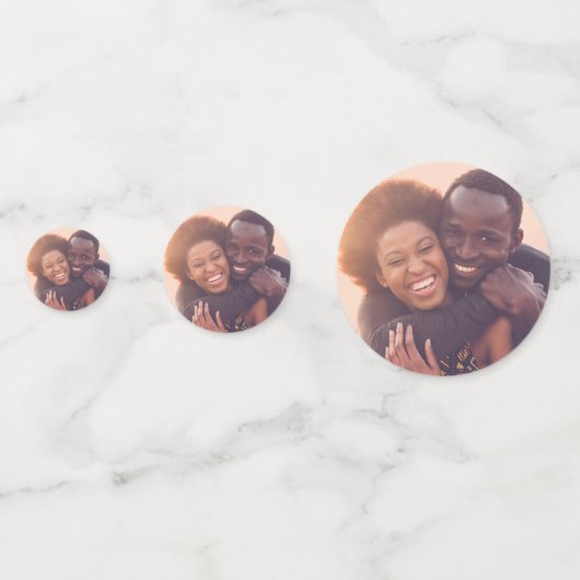 6フォト婚約パーティデコーカスタムル コンフェッティ (正面)