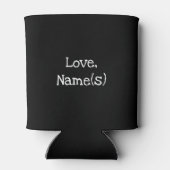 6フォト最高のおもしろいグランドエバーコラージブラックカン 缶クーラー (裏面)