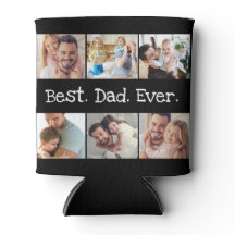 6フォト最高のおもしろいパパEver Collage白黒