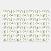 6フレッシュハーブのフラットシート包装紙 ラッピングペーパーシート (正面)