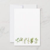 6フレッシュハーブ3.5x5フラットカ空白のード サンキューカード (裏面)