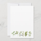 6フレッシュハーブ4.5x6.25フラットカ空白のード シーズンカード (裏面)