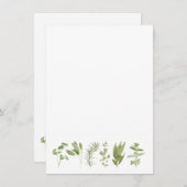 6フレッシュハーブ4.5x6.25フラットカ空白のード シーズンカード (正面/裏面)